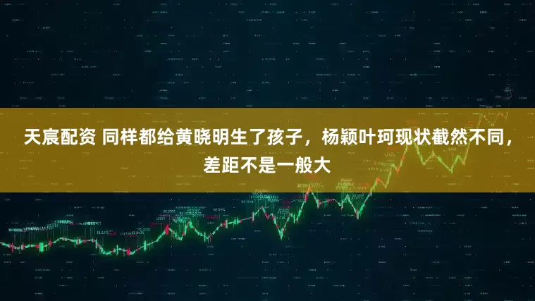 天宸配资 同样都给黄晓明生了孩子，杨颖叶珂现状截然不同，差距不是一般大